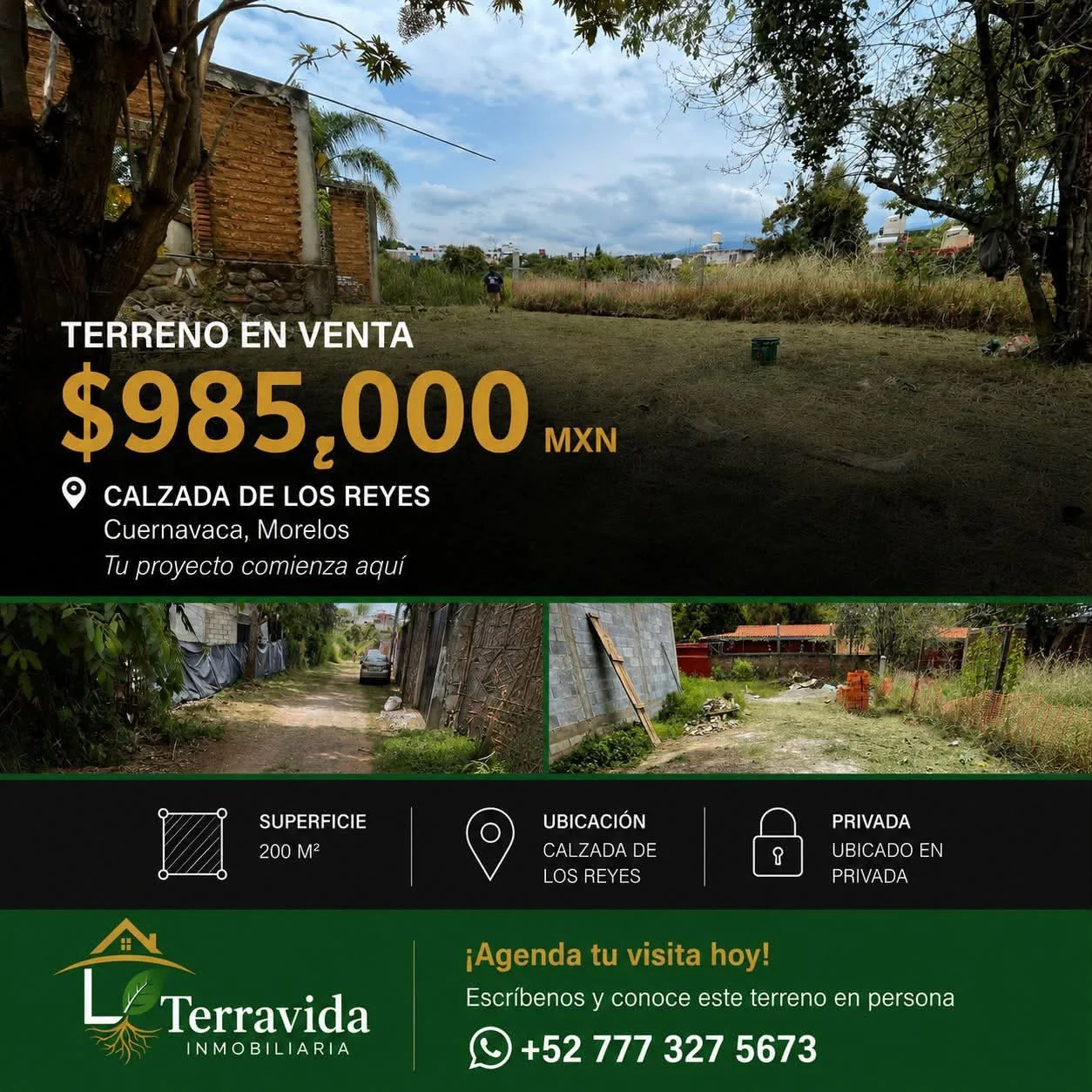 Terreno en Cuernavaca, propuesta de inversión